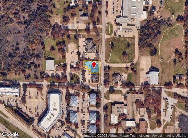 1206 N Carroll Ave, Southlake, TX Parcel Map