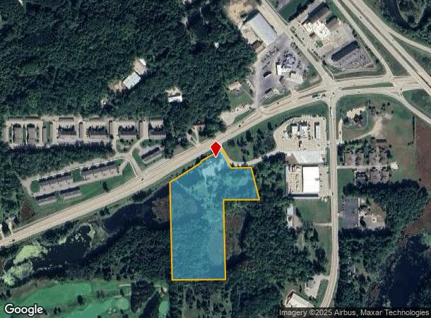  1277 W Fulton St, Waupaca, WI Parcel Map