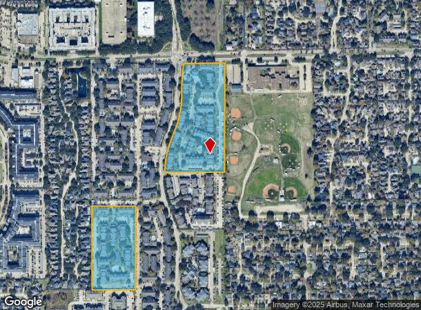  13131 Fallsview Ln, Houston, TX Parcel Map