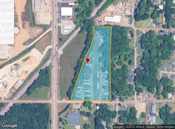 615 Mayhew St, West Point, MS Parcel Map