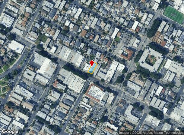  1701 W Pico Blvd, Los Angeles, CA Parcel Map