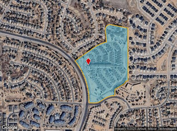  12105 Ambassador Dr, Colorado Springs, CO Parcel Map