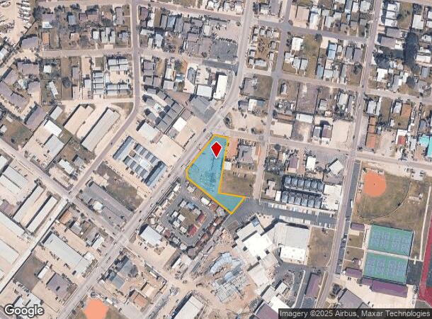  210 N Alister St, Port Aransas, TX Parcel Map