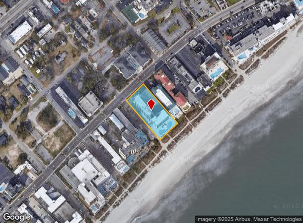  705 S Ocean Blvd, Myrtle Beach, SC Parcel Map