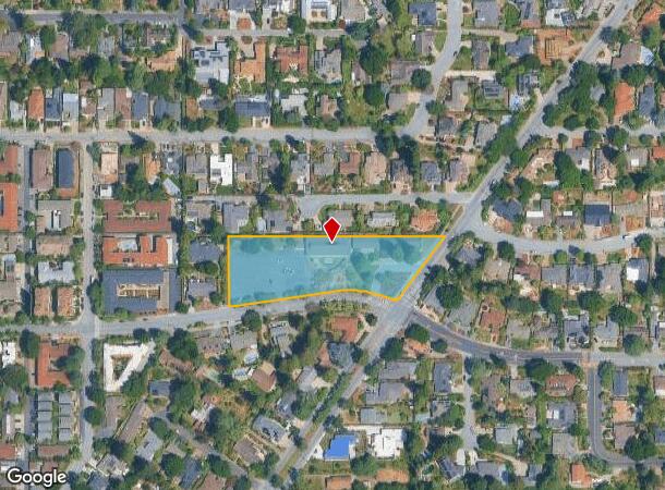  460 S El Monte Ave, Los Altos, CA Parcel Map