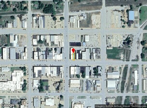  105 E Broadway St, Anadarko, OK Parcel Map