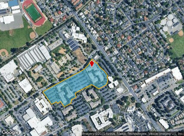 2815 Mitchell Dr, Walnut Creek, CA Parcel Map