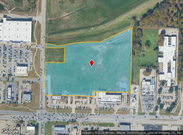  2210 W University Dr, Denton, TX Parcel Map