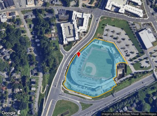  951 Ballpark Way, Winston Salem, NC Parcel Map