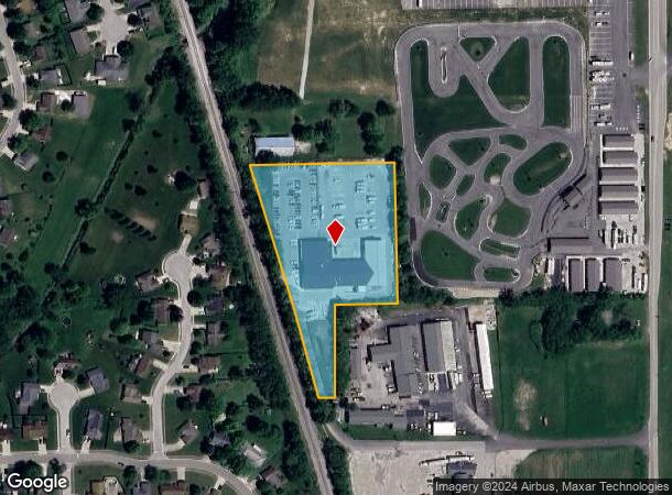  624 N Front St, Whiteland, IN Parcel Map