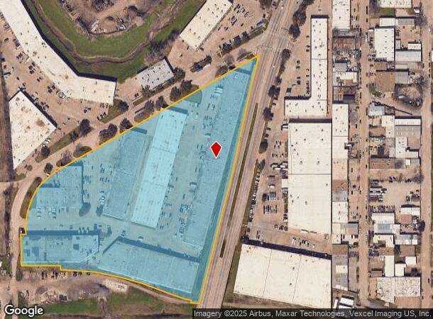  1290 Conveyor Ln, Dallas, TX Parcel Map