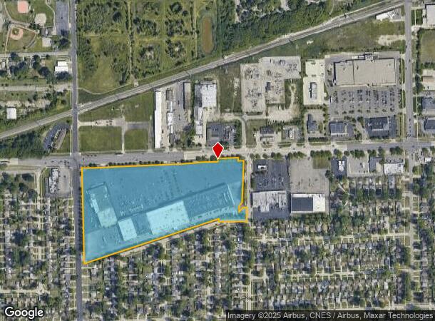  22525 Ecorse Rd, Taylor, MI Parcel Map