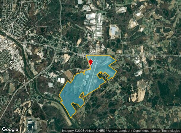  424 Airport Dr, Danville, VA Parcel Map