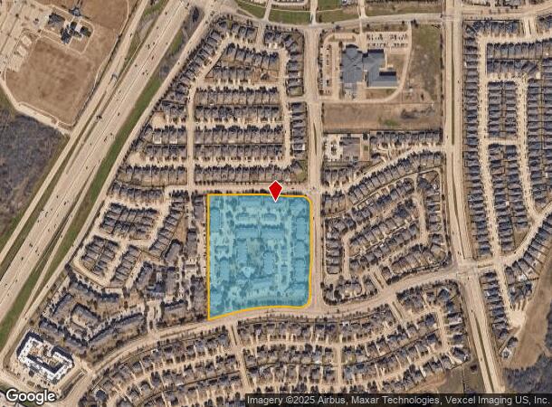  1152 Indian Run Dr, Carrollton, TX Parcel Map