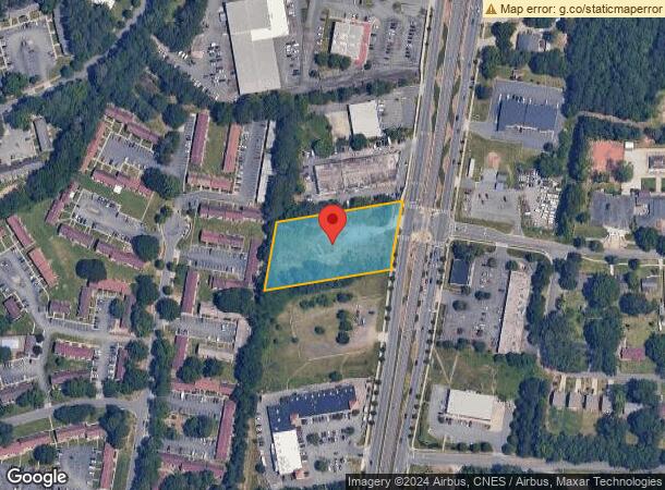  6351 N Tryon St, Charlotte, NC Parcel Map