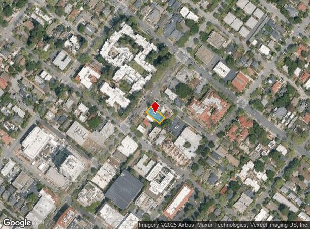 624 University Ave, Palo Alto, CA Parcel Map