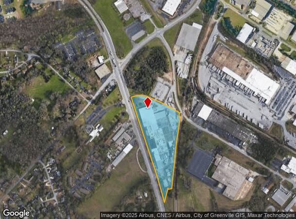  728 N Main St, Greenville, SC Parcel Map