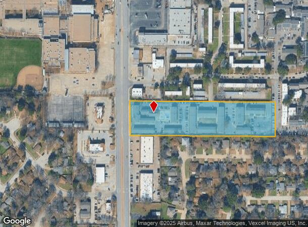  1605 S Cooper St, Arlington, TX Parcel Map