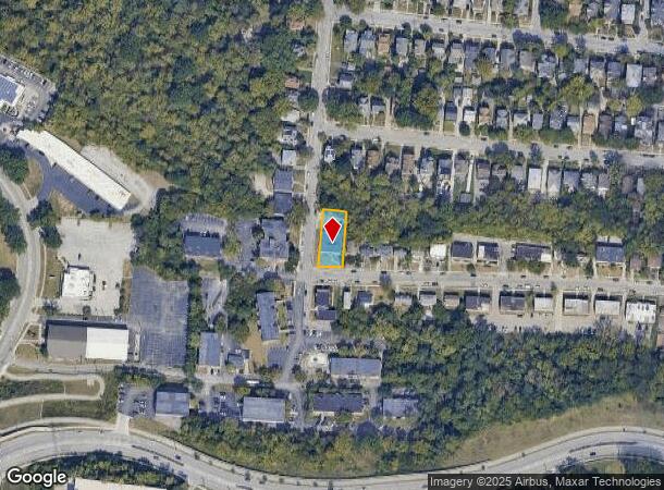  596 Lowell Ave, Cincinnati, OH Parcel Map