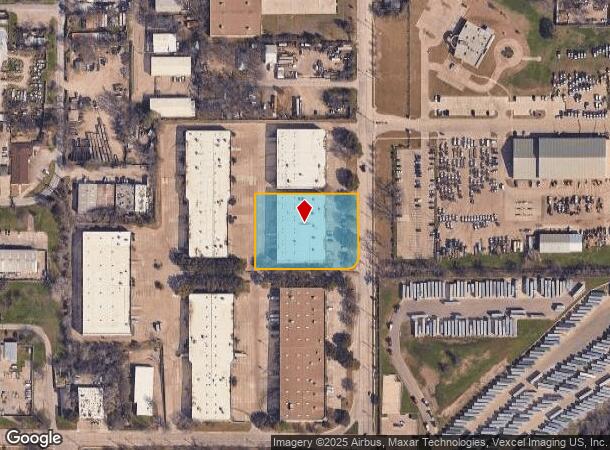 1101 N Union Bower Rd, Irving, TX Parcel Map