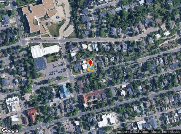  1427 Mapleton Ave, Boulder, CO Parcel Map