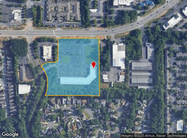  735 N Main St, Alpharetta, GA Parcel Map