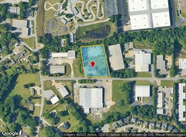  1019 Thousand Oaks Blvd, Greenville, SC Parcel Map