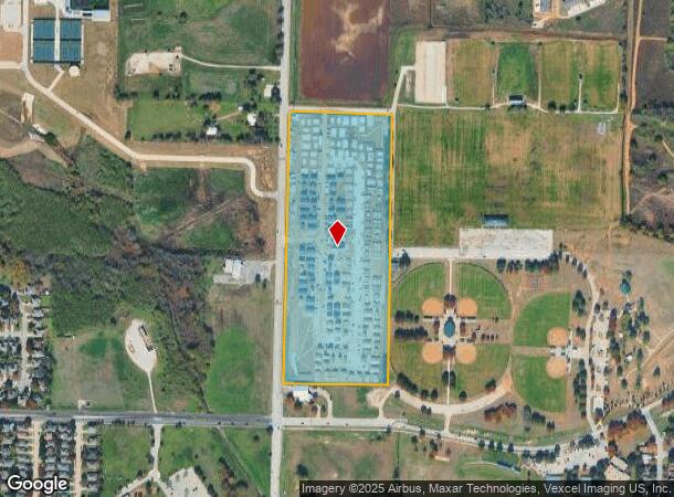 2850 N Bonnie Brae St, Denton, TX Parcel Map