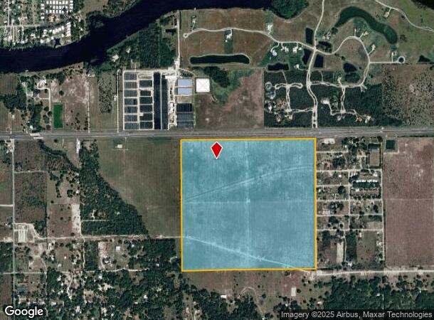  22750 Palm Beach Blvd, Alva, FL Parcel Map