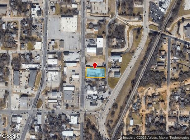  713 S Locust St, Denton, TX Parcel Map