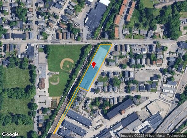  24 Woodward St, Worcester, MA Parcel Map