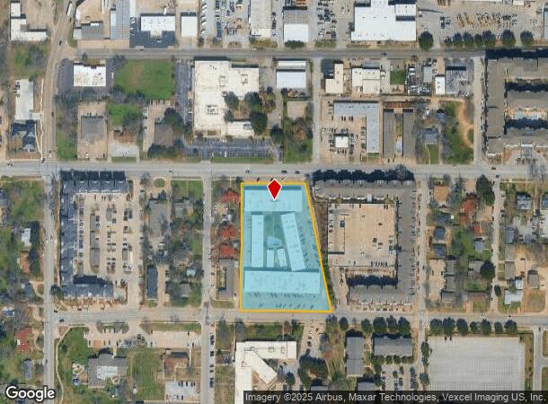  1020 W Abram St, Arlington, TX Parcel Map