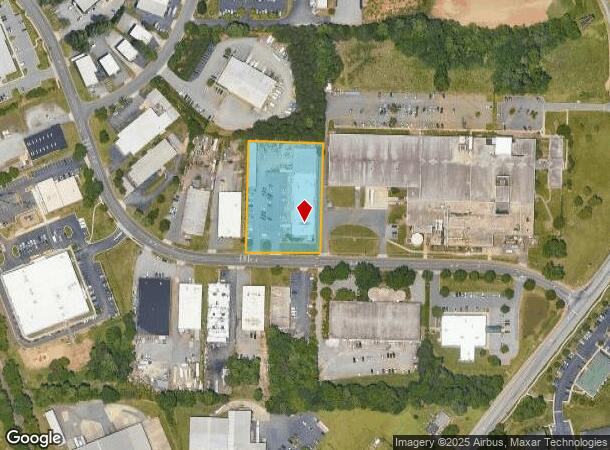  611 Industrial Ave, Greensboro, NC Parcel Map