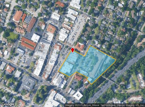23 University Ave, Los Gatos, CA Parcel Map