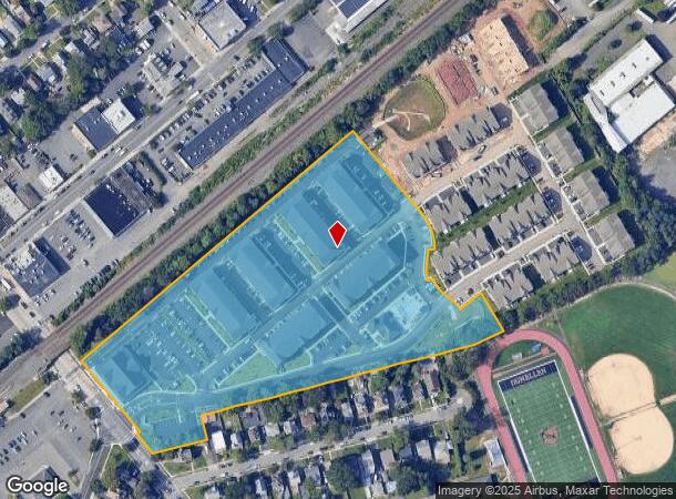 100 S Washington Ave, Dunellen, NJ Parcel Map