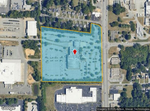 2602 S Elm Eugene St, Greensboro, NC Parcel Map