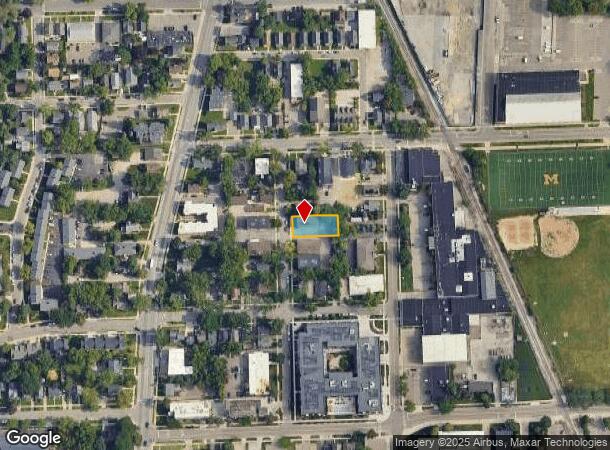  819 Brown St, Ann Arbor, MI Parcel Map