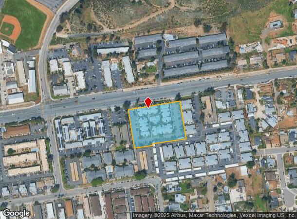  12817 Mapleview St, Lakeside, CA Parcel Map