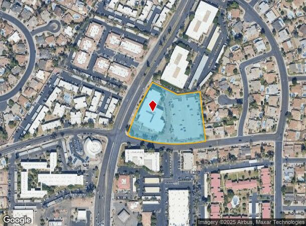 1839 S Alma School Rd, Mesa, AZ Parcel Map
