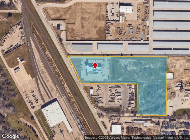 1201 S Railroad St, Lewisville, TX Parcel Map