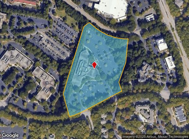  1100 Crescent Green Grn, Cary, NC Parcel Map