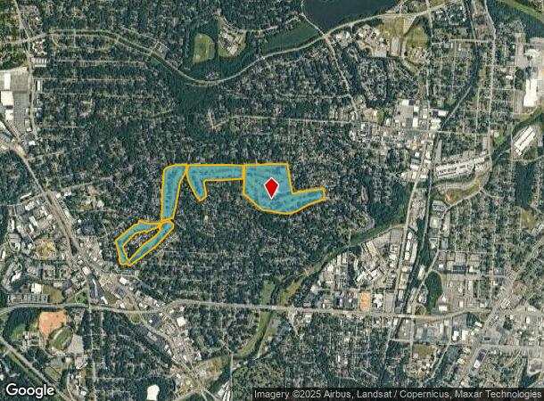  410 Sunset Dr, Greensboro, NC Parcel Map