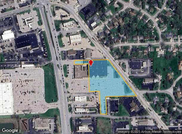  1172 N Main St, Franklin, IN Parcel Map