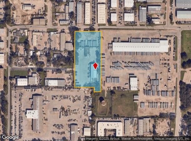  2222 Crown Rd, Dallas, TX Parcel Map