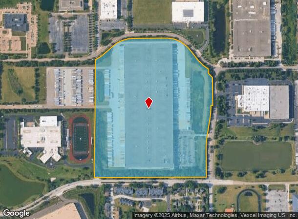  1700 N Edgelawn Dr, Aurora, IL Parcel Map