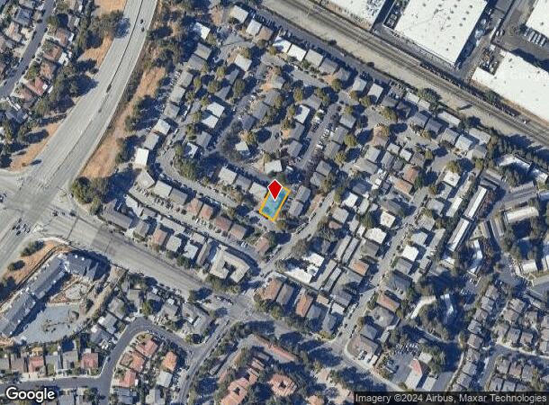  2225 Ellena Dr, Santa Clara, CA Parcel Map