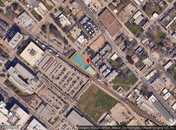  1621 Wall St, Dallas, TX Parcel Map