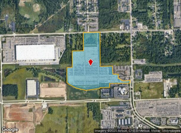  7782 Merriman Rd, Romulus, MI Parcel Map