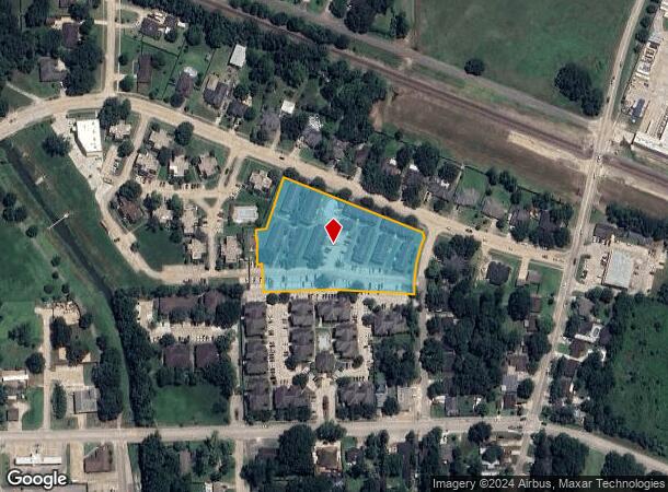  1100 E Adoue St, Alvin, TX Parcel Map