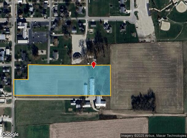 S Van Buren St, Monroe, IN Parcel Map